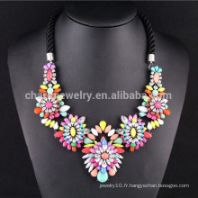 Collier de bijoux en forme de fleur à la mode New 2015 pour femmes SN-036
